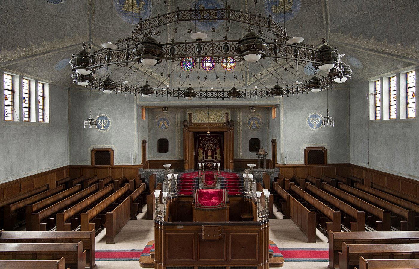 Interieur van synagoge