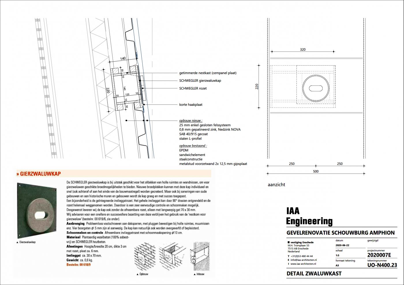 zwaluwopening